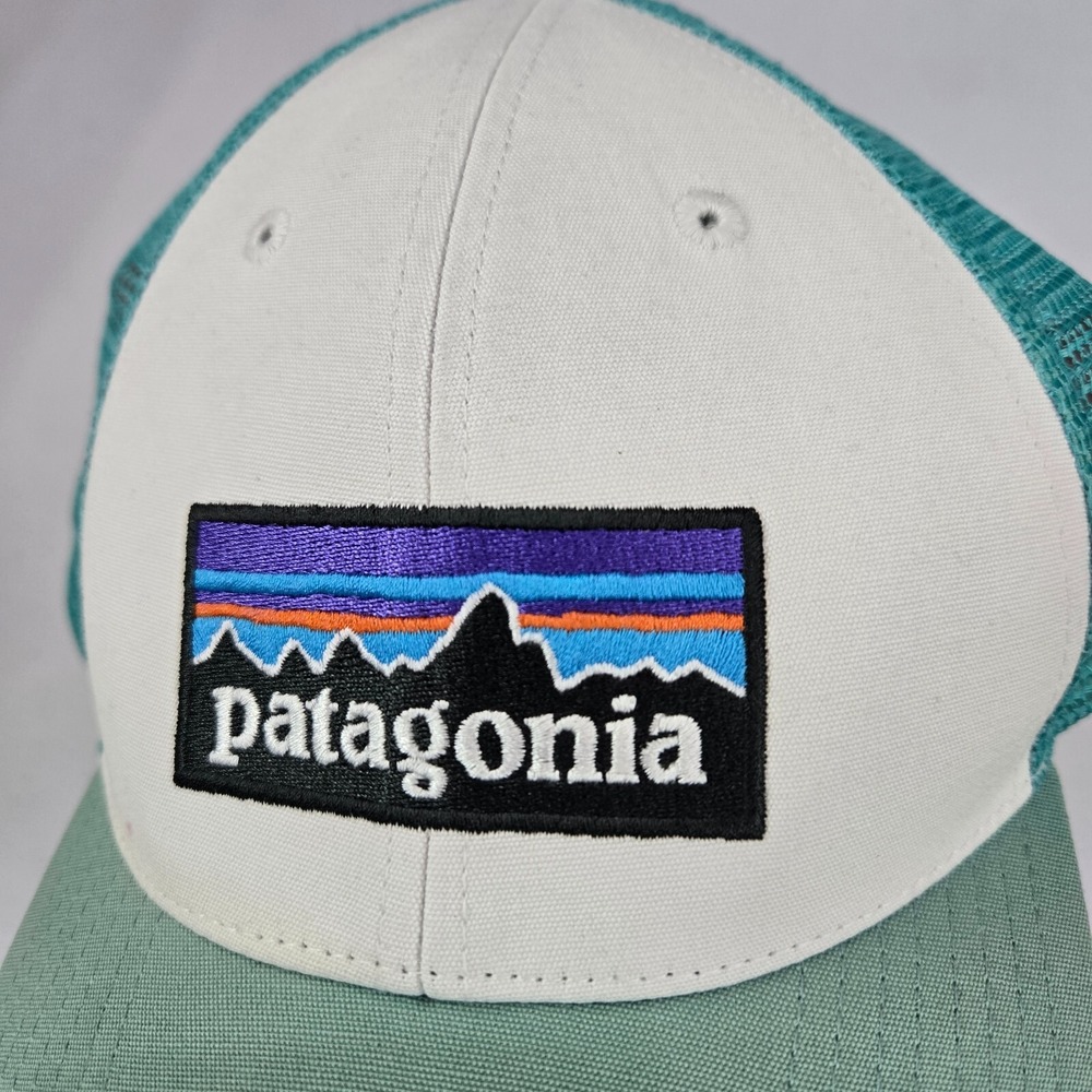 Patagonia Men‎ Hat One Size Green Trucker Logo Embroidered Organic Cotton READ - Picture 2 of 9